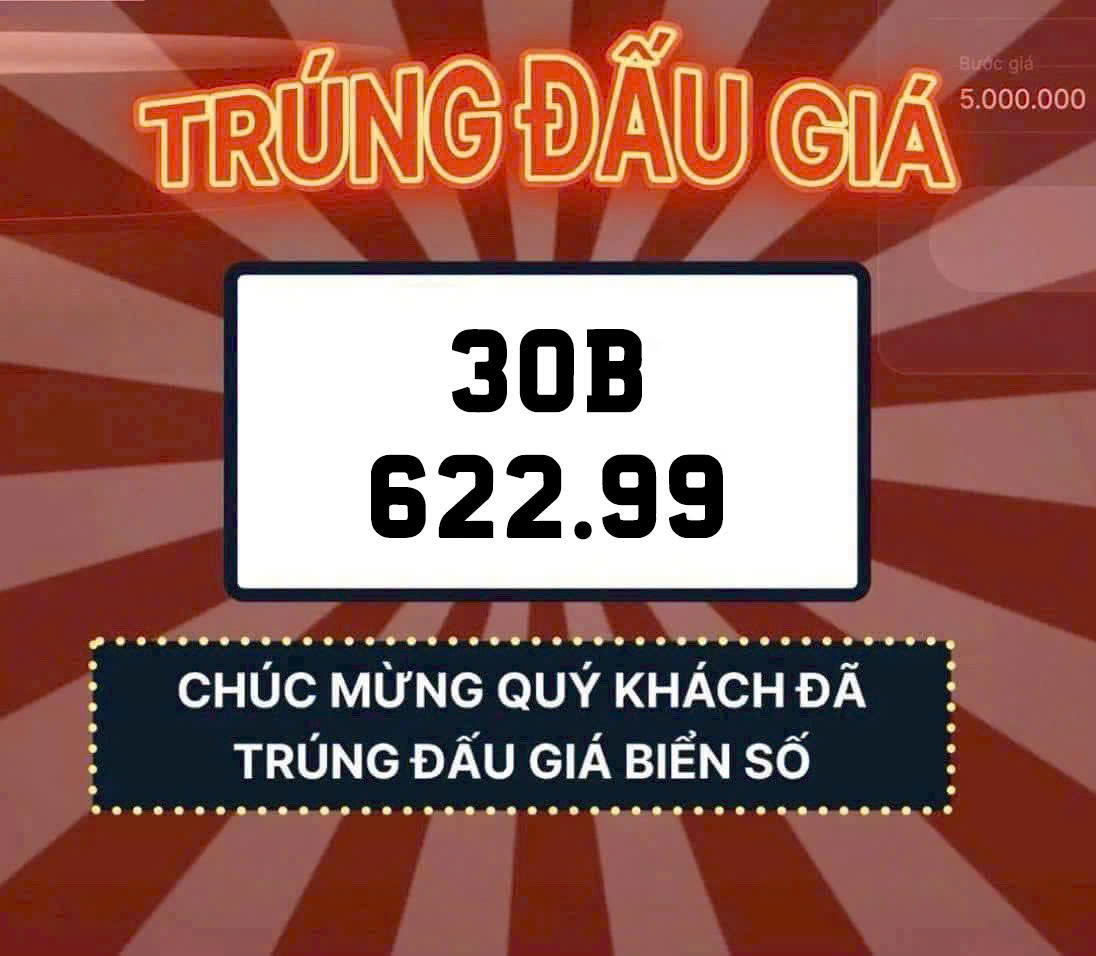 DANH SÁCH BIỂN SỐ ĐÃ TRÚNG ĐẤU GIÁ 10 - Bá Phát