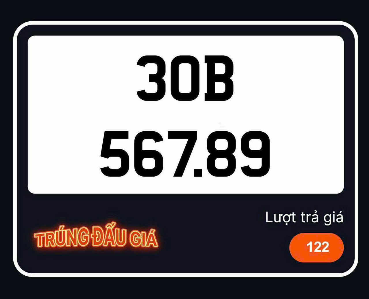 DANH SÁCH BIỂN SỐ ĐÃ TRÚNG ĐẤU GIÁ 6 - Bá Phát
